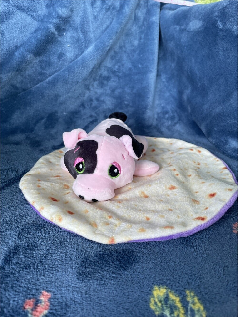 Cutetitos pink pig Plush 7” Purple Chili Pepper With Burrito Wrap
